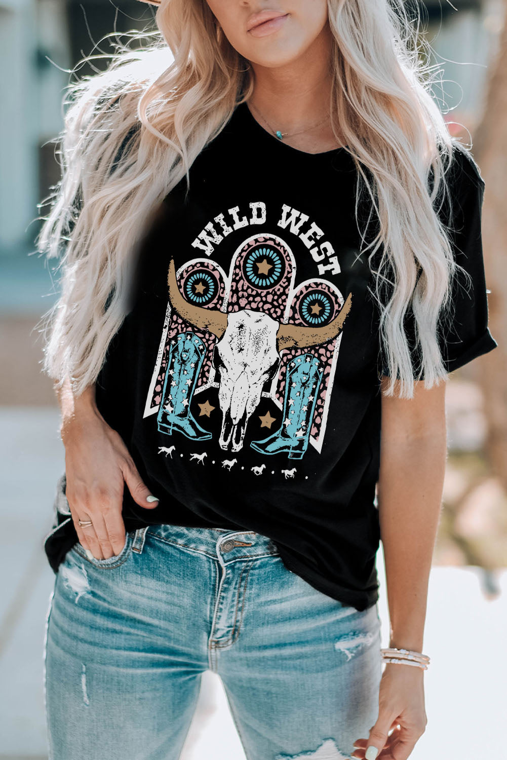 WILD WEST Graphic Tee Shirt