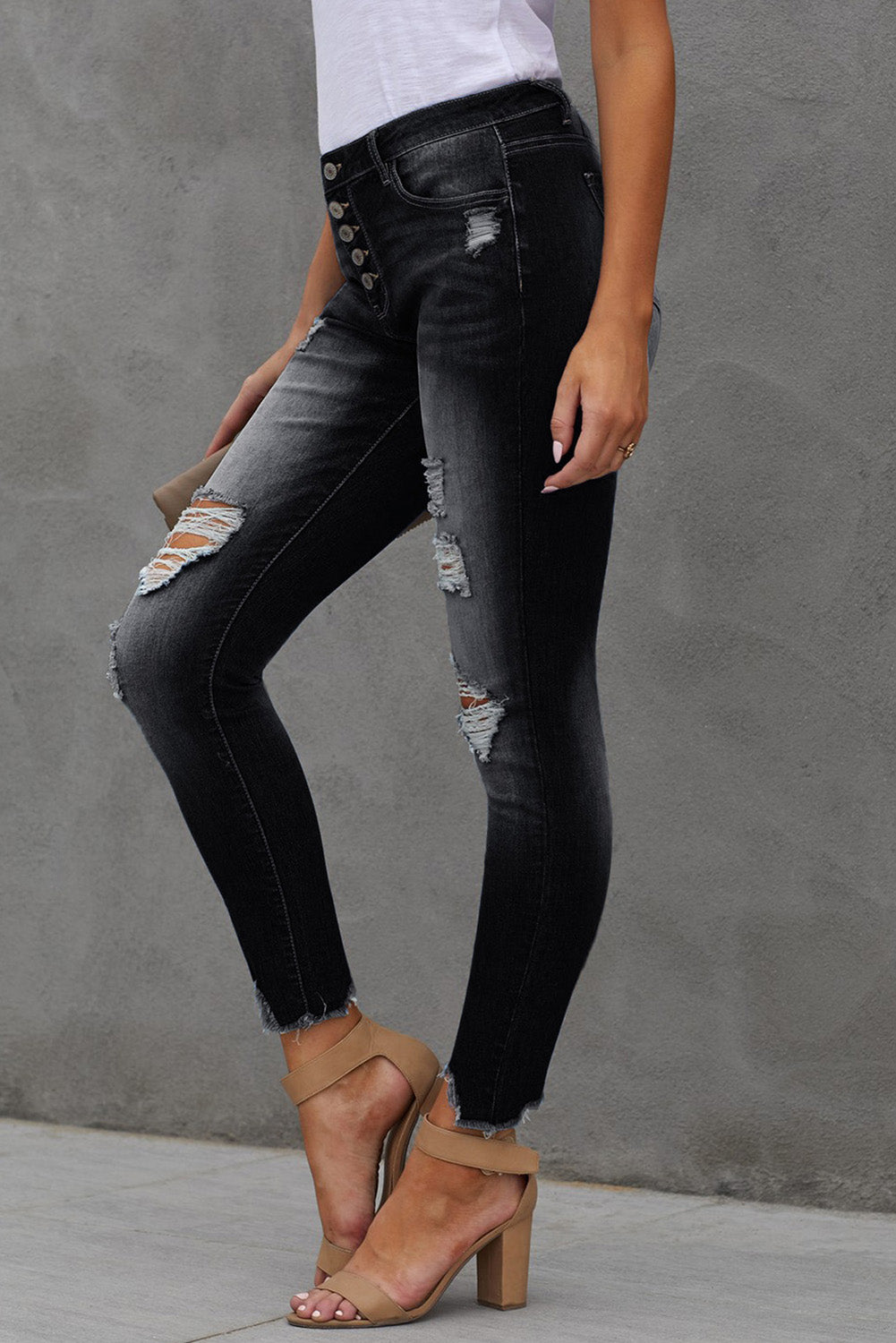 Ankle-Length Skinny Jeans