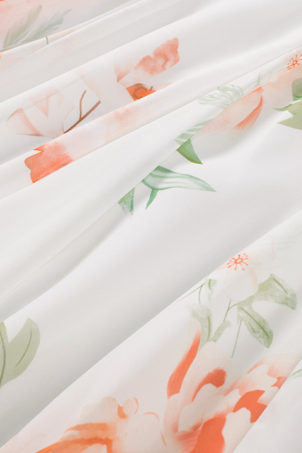 Floral V-Neck Long Sleeve Dress