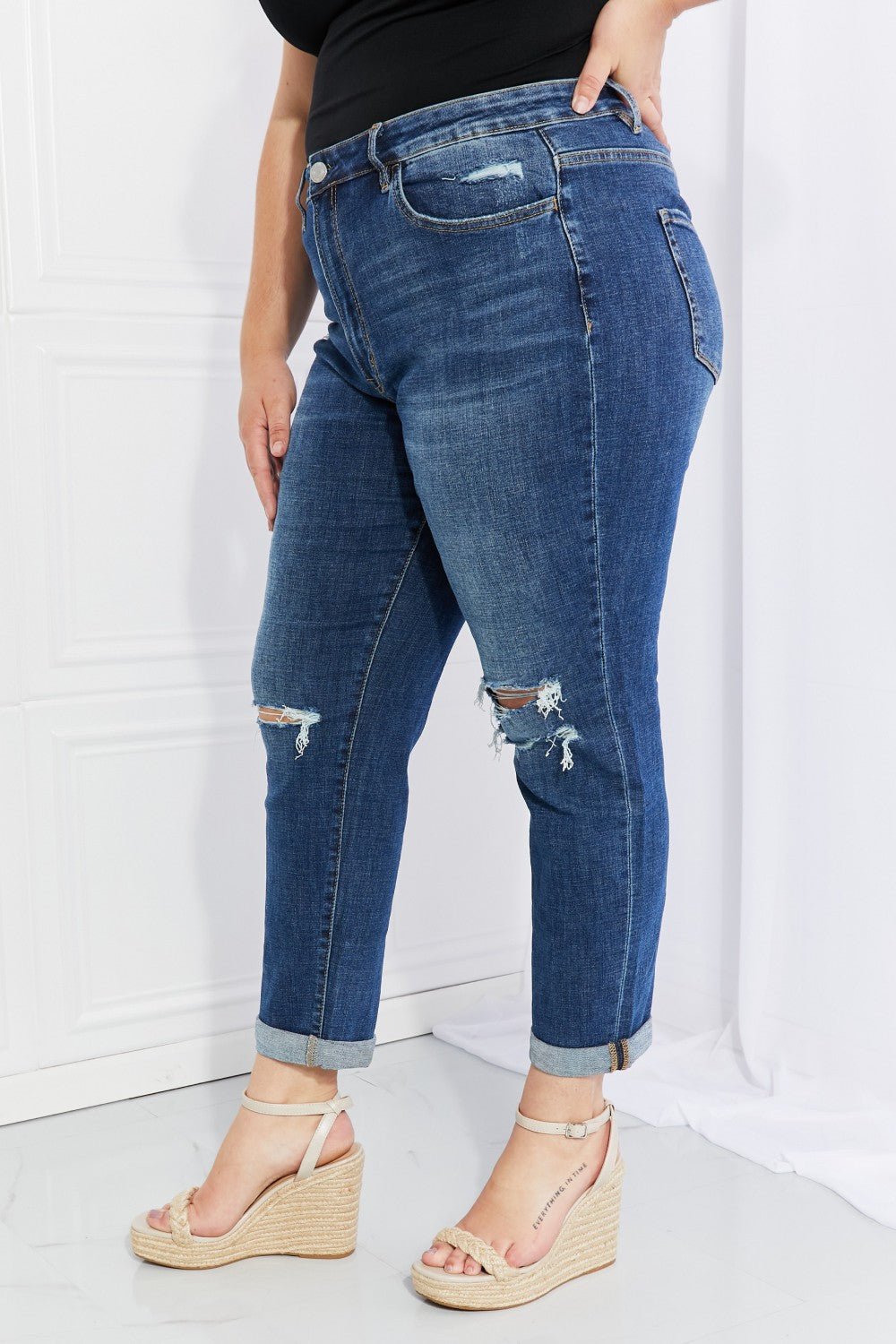 Cropped Jeans with Pockets